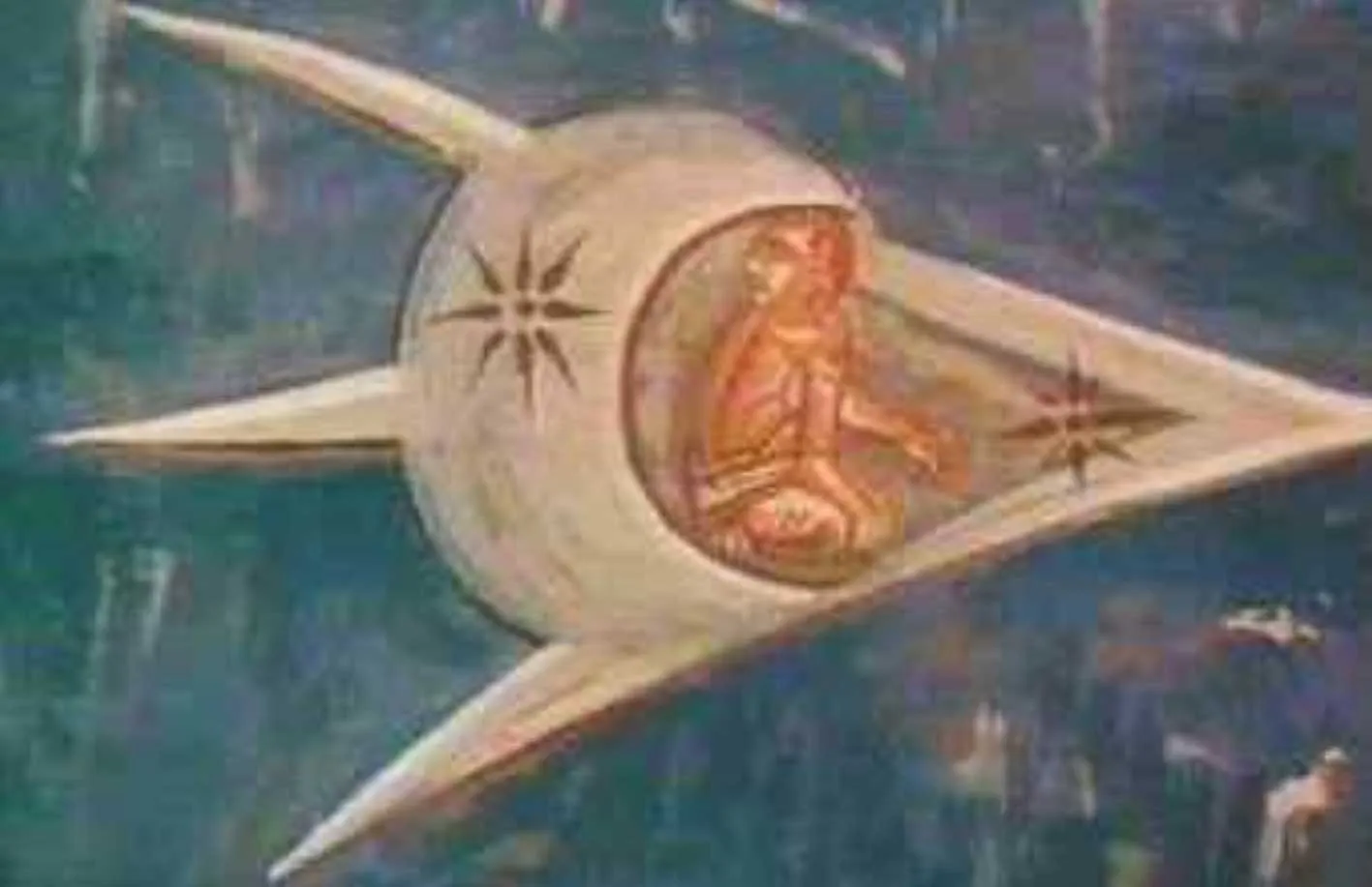 Medieval Painting In The Visoki Decani Monastery Depicting Two UFOs
