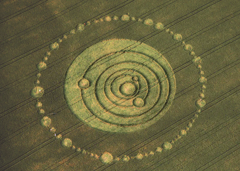 The Crop Circle Of Our Solar System Without Planet Earth In 2033