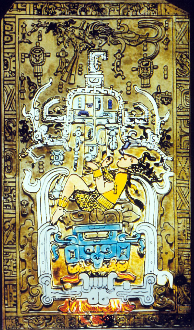 Tomb Plate Of Pacal, Palenque